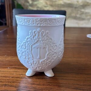 RARE DISNEY MARY POPPINS WHITE 3D MUG CUP PARROT UMBRELLA HANDLE COLLECTOR ITEM